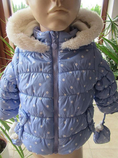 UK - Zimní bunda+rukavičky vel. 80