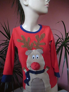 Pj Collections - Vánoční mikina fleece vel. 116