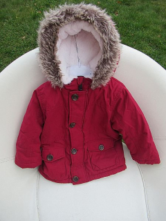 Topomini - Zimní bunda s kožíškem vel. 80