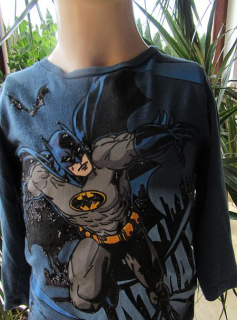 Chlapecké tričko dlouhý rukáv vel. 92 - Batman