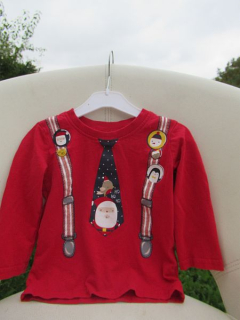 Chlapecké kojenecké vánoční tričko dlouhý rukáv vel. 80 - George