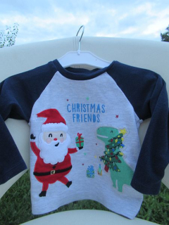 Chlapecké vánoční tričko dlouhý rukáv vel. 86 - Primark