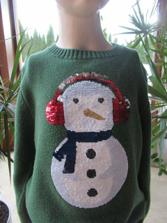 Dívčí vánoční svetr vel. 122-128 - H&M