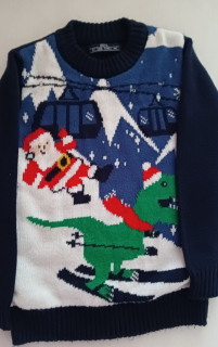 Chlapecký vánoční svetr vel. 122 - Boys