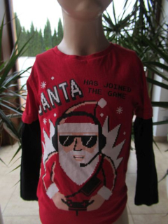 Chlapecké vánoční tričko dlouhý rukáv vel. 116 - George
