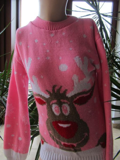 Dívčí vánoční svetr vel. 140