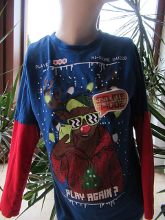 Chlapecké vánoční tričko vel. 134- F&F