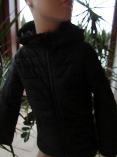 Unisex černá prošívaná bunda vel. 128 - Jack&Jones