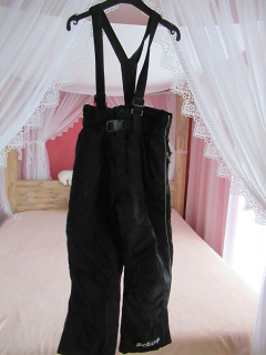 Unisex černé lyžařské kalhoty vel. 128 - Shout