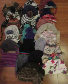 10 Kč za kus! - Dětské čepice, šály pro holky i kluky - kus 10 Kč, celkem 26 ks