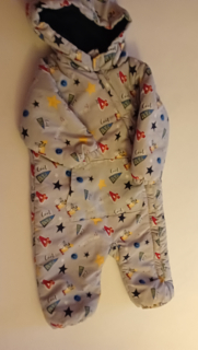 Chlapecká zateplená zimní, přechodová kombinéza vel. 80 - UK