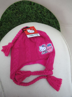 Dívčí zimní čepice Hello Kitty vel. 54 cm - Sanrio