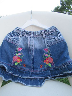 Dívčí riflová sukně vel. 122-128 - UK