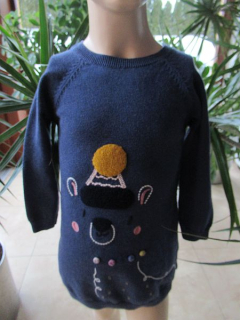 Dívčí šaty dlouhý rukáv / Dlouhý top vel. 98 - M&S