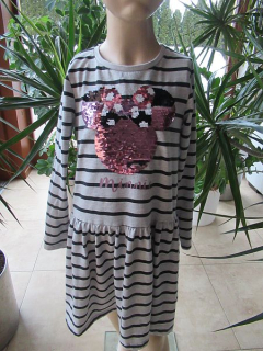 Dívčí šaty s dlouhým rukávem vel. 122-128 - H&M