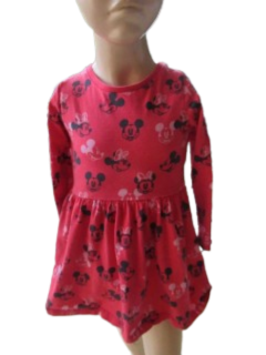 Dívčí šaty dlouhý rukáv Minnie vel. 104 - Disney