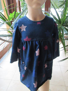 Dívčí šaty dlouhý rukáv vel. 92 - George