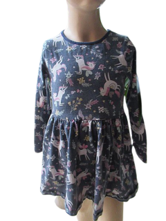 Dívčí šaty dlouhý rukáv vel. 116 - F&F