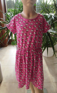 Dívčí šaty Hello Kitty vel. 134 - TU