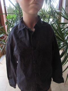 Chlapecká tmavě šedá košile s putínky vel. 122-128 - F&F