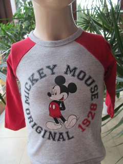 Mickey, chlapecké tričko s dlouhým rukávem vel. 80 - Disney