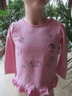 Dívčí tričko s dlouhým rukávem vel. 92 - Nutmeg