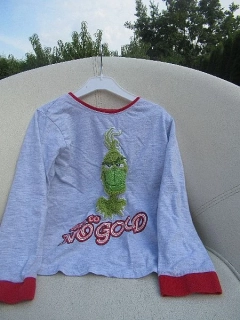 Chlapecké pyžamové tričko vel. 110 - The Grinch