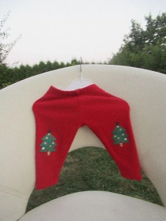 Dívčí vánoční teplákové legíny vel. 74 - Baby Club