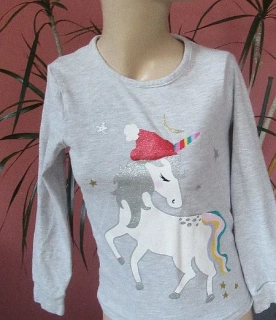 Dívčí vánoční tričko vel. 122-128 - Snooze