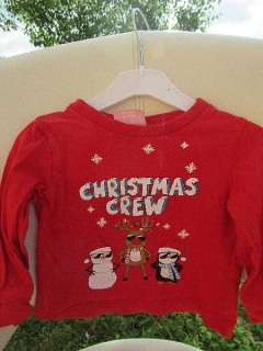 Chlapecké vánoční tričko s dlouhým rukávem vel. 74 - Baby