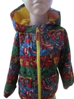 Chlapecká bunda podšitá fleecem vel. 110 - Marvel