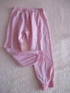 Dívčí světle růžové puntíkané pyžamové kahoty vel. 104 - George