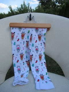 Unisex vánoční pyžamové kalhoty / Tenké domácí tepláky vel. 86 - F&F