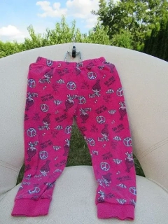 Dívčí malinové bavlněné kalhoty vel. 104 - George