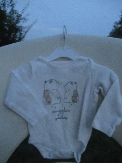 Unisex bílé body se zvířátky vel. 68 - F&F