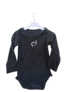 Chlapecké tmavé body s dlouhým rukávem s dinosaurem vel. 92 - TU
