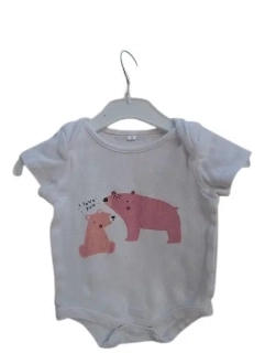 Dívčí bílé body s růžovými medvídky I love you vel. 68 - Lullaby