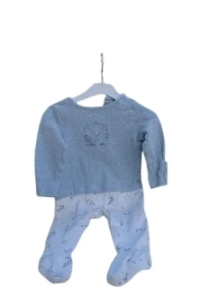 Chlapecký bílomodrý overal se zvířátky vel. 68 - UK